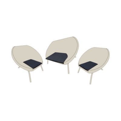 Housse de remplacement pour salon de jardin Blooma Loa