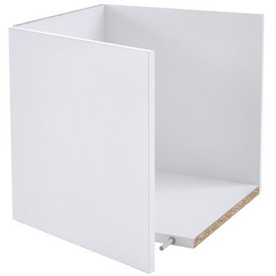 Bloc-porte carré Mixxit L. 33 cm, blanc