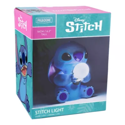 Veilleuse LED Disney Stitch sans fil 3D Light Paladone l.12 x H.15,9 x P.13,5 cm, Lilo et Stitch Disney