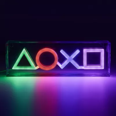Néon LED USB PlayStation multicouleurs l.30 x H.10 cm Paladone