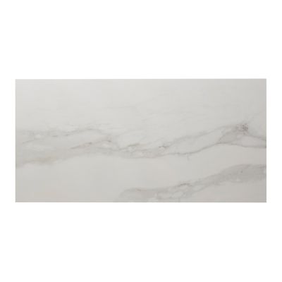 Carrelage grès cérame émaillé effet marbre blanc L.75 x l.37,5 cm x ép.9 mm - lot de 3, Colours Ultimate Marble