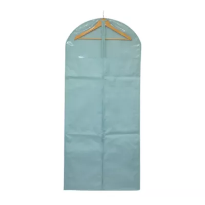 Housse de rangement pour vêtement H. 135 cm x L. 60 cm Pratiks vert d'eau