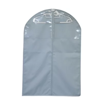 Housse de rangement pour vêtement H. 90 cm x L. 60 cm Pratiks gris clair