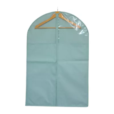 Housse de rangement pour vêtement H. 90 cm x L. 60 cm Pratiks vert d'eau