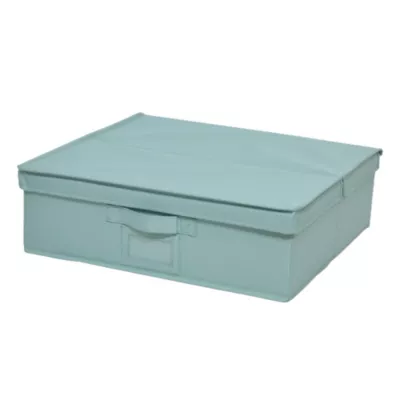 Boite de rangement H. 14 cm x L. 45 cm Pratiks vert d'eau