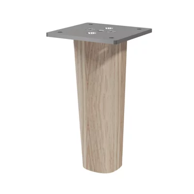 Pied en métal et bois GoodHome Atomia hauteur 11 cm vendu par 2