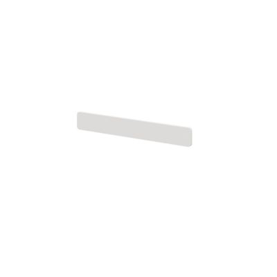 Poignée blanche en acier GoodHome Atomia H. 2,3 x L. 16,5 x P. 2,05 cm vendue par 2