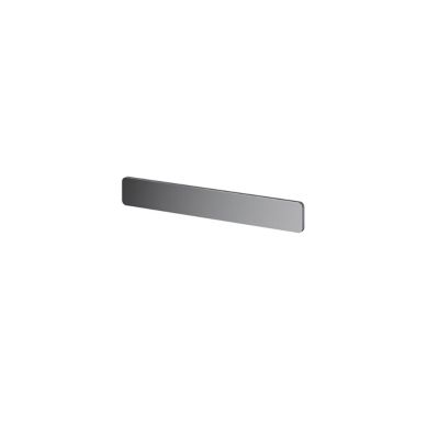 Poignée grise mate en acier GoodHome Atomia H. 2,3 x L. 16,5 x P. 2,05 cm vendue par 2