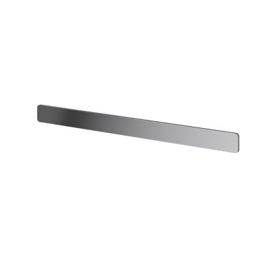 Poignée grise mate en acier GoodHome Atomia H. 2,3 x L. 29,3 x P. 2,05 cm vendue par 2