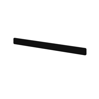 Poignée noire mate en acier GoodHome Atomia H. 2,3 x L. 29,3 x P. 2,05 cm vendue par 2