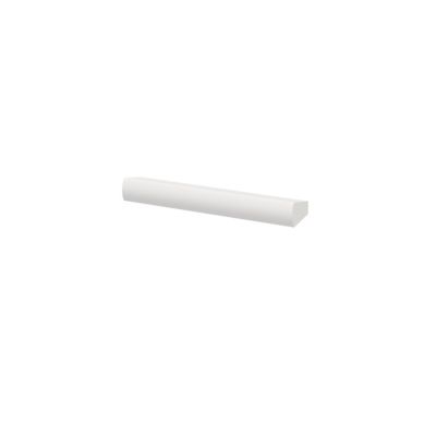 Poignée blanc GoodHome Atomia H. 2,8 x L. 15,5 x P. 1,9 cm vendue par 2