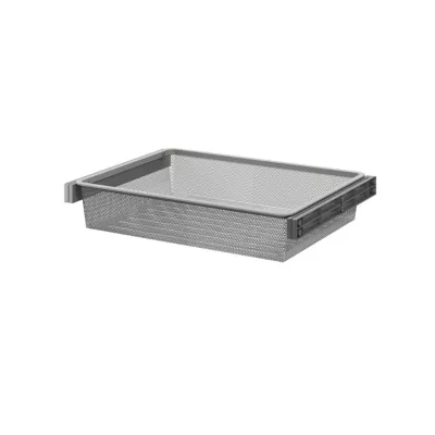 Panier coulissant filaire en acier gris GoodHome Atomia L. 71,4 x P. 51 cm