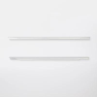 Poignée de meuble de cuisine GoodHome Andali Argent 49.7, 2 pièces