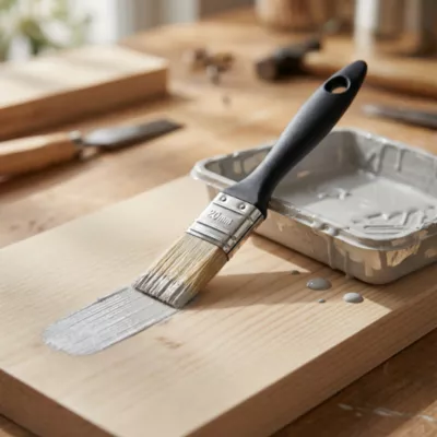 Pinceau plat murs et plafonds toutes peintures 20mm