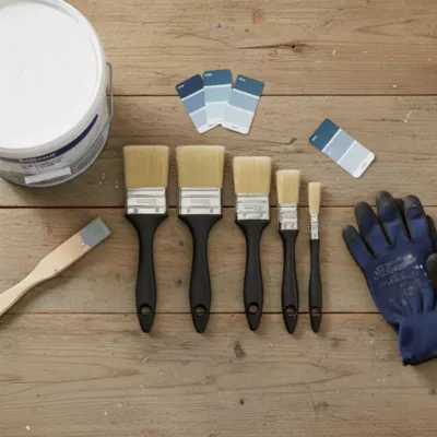 Lot 5 pinceaux peinture toutes surfaces toutes peintures différents formats