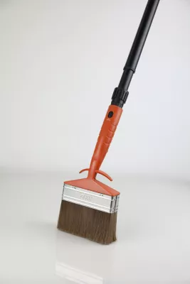 Brosse rectangulaire lasure et traitement 120mm + perche