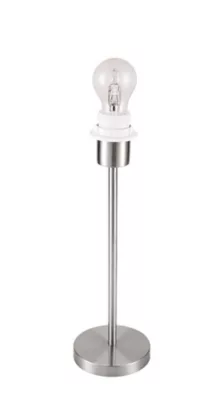 Pied de lampe à poser Guiterne E27 42W H.35cm argent