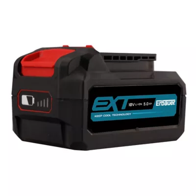 2 batteries Erbauer 5Ah + chargeur noir