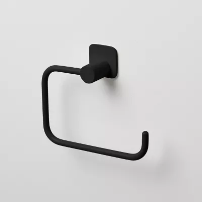 Dérouleur papier toilette Koros acier noir GoodHome