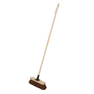 Balai cantonnier pour jardin en bois 30cm
