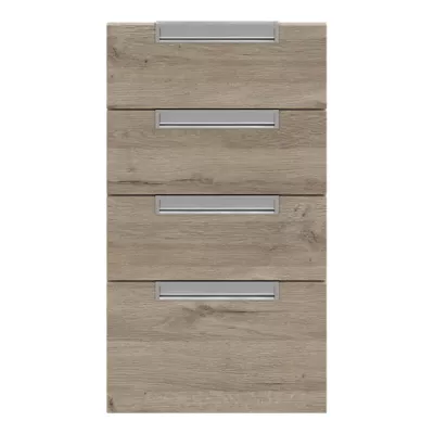 Façade de cuisine 3 tiroirs et 1 casserolier Pachira décor chêne l. 40 cm x H. 72 cm GoodHome