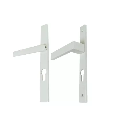 Image principale de Poignée aluminium blanc et clés pour porte fenêtre avec volet roulant pvc blanc