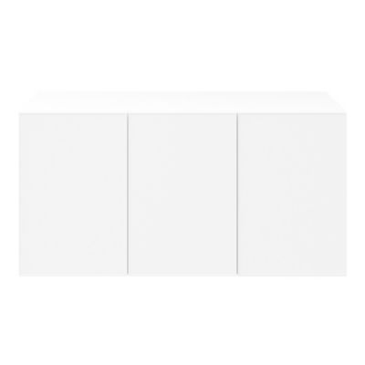 Buffet 3 portes blanc GoodHome Atomia H. 75 x L. 150 x P. 47 cm