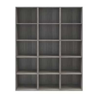 Etagère bibliothèque effet chêne grisé GoodHome Atomia H. 187,5 x L. 150 x P. 35 cm