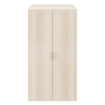 Armoire penderie portes battantes effet chêne avec 5 étagères GoodHome Atomia H. 187,5 x L. 100 x P. 60 cm