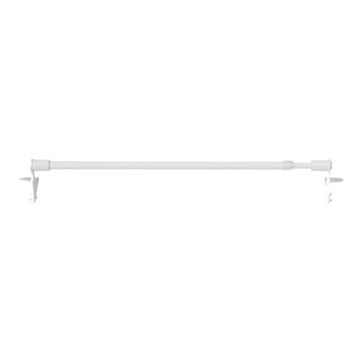 Kit Barre de vitrage GoodHome extensible ⌀7/9mm Long.50/80cm blanc