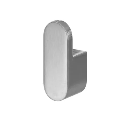 Patère ovale chrome brossé GoodHome Graphene
