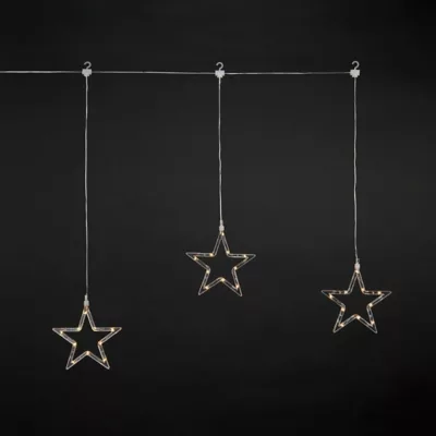 Etoiles lumineuses LED blanc intérieur L.1,7 m (x 3)