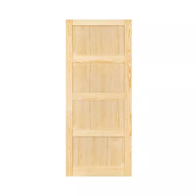 Porte coulissante Connemara pin H.204 x l.93 cm