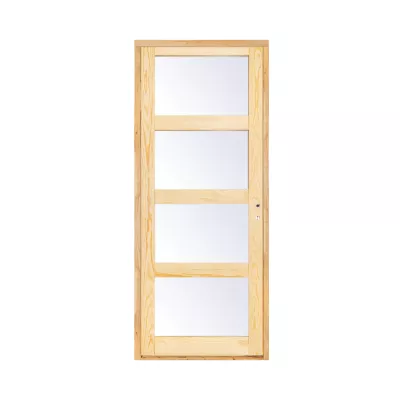 Bloc-porte Connemara pin vitré H.204 x l.83 cm, poussant gauche