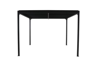 Pergola autoportante Sanba GoodHome noir h.2,22 m x l.3 m x p.3m