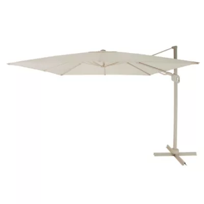 Parasol déporté GoodHome Menorca peyote 300 x 300 cm