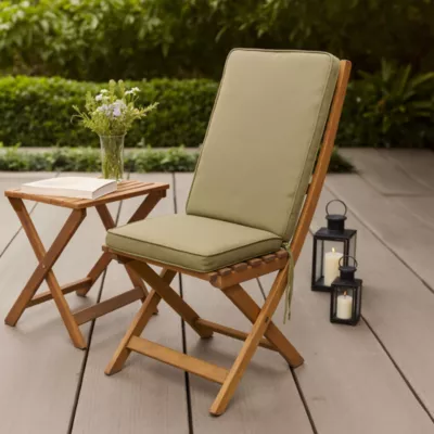 Coussin fauteuil haut GoodHome Tiga kaki 40 x 94 cm