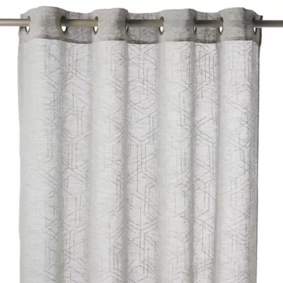 Voilage Kiya 260x140 cm Gris GoodHome
