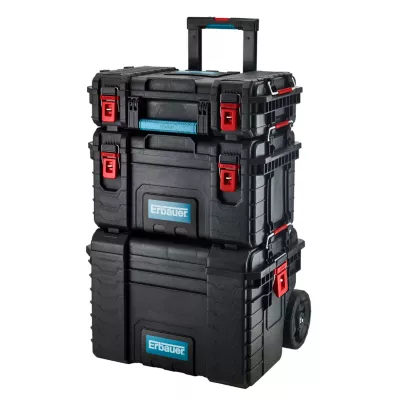 Servante sur trolley Erbauer 1 malette + 2 compartiments