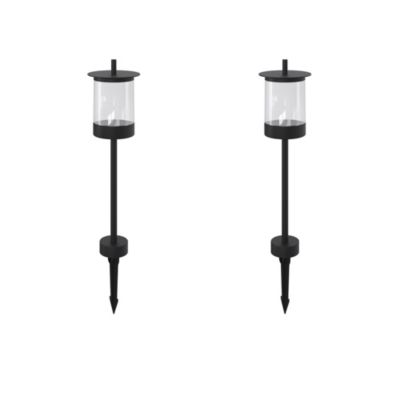 Balise à piquer extérieures Beret Led intégrée 2x160lm 7w IP44 GoodHome noir vendue par 2