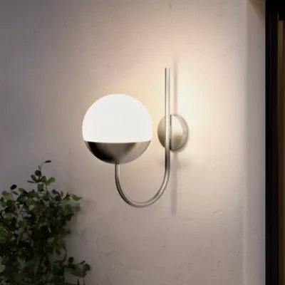 Applique murale Jarrow E27 25W IP44 GoodHome gris chrome