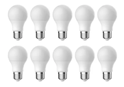 Lot 10 ampoules LED GLS E27 250lm 2.2W = 25W Ø6cm Diall blanc neutre
