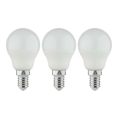 Lot 3 ampoules LED mini globe E14 250lm 2.2W = 25W Ø4.5cm Diall blanc chaud