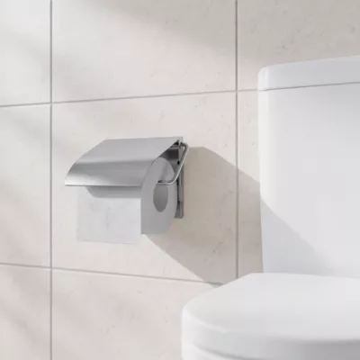 Dérouleur papier toilette Koros metal brosse GoodHome