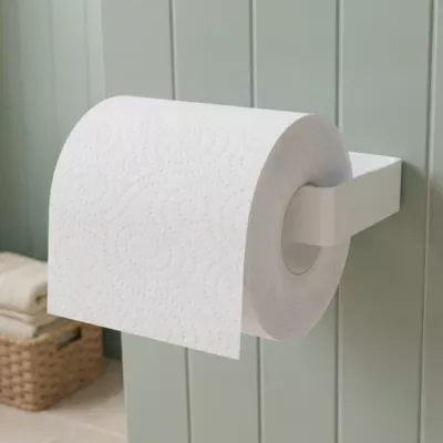 Dérouleur papier toilette Glomma Blanc