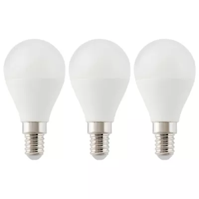Lot 3 ampoules LED mini globe E14 470lm 5.3W = 40W Ø4.5cm Diall RVB et blanc chaud aux nuance blanc froid