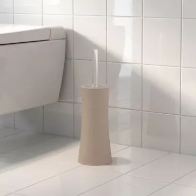 Brosse WC et support GoodHome Drina ABS manche en SMMA coloris taupe