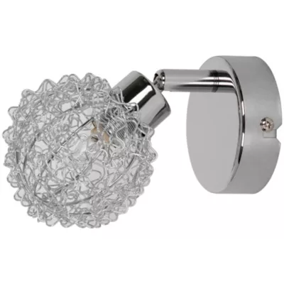 Patère spot G9 7W GoodHome Phaidros chrome H.15 x Ø8 cm