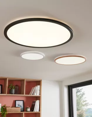Plafonnier LED intégrée variable 3500lm 30W IP20 60cm naturel Yonnet