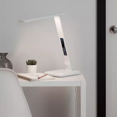 Lampe de bureau LED intégrée variable Conjola 600lm 12W IP20 variable GoodHome blanc